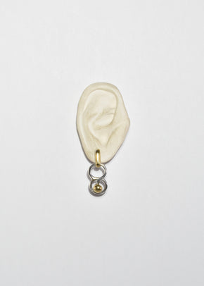 Sculptural Two-Tone Earrings