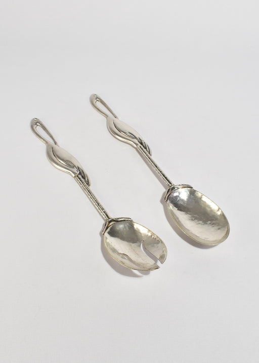 Silver Pelican Serving Set