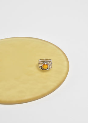 Yellow Glass Ring