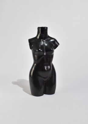 Black Torso Vase