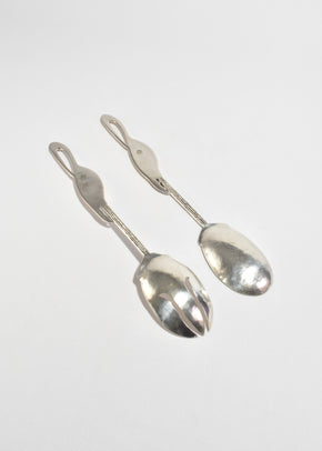 Silver Pelican Serving Set