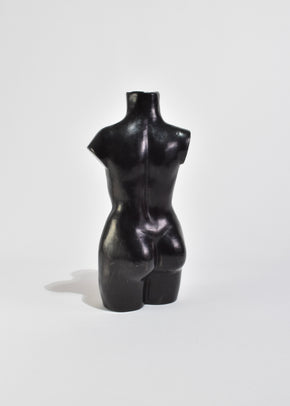 Black Torso Vase