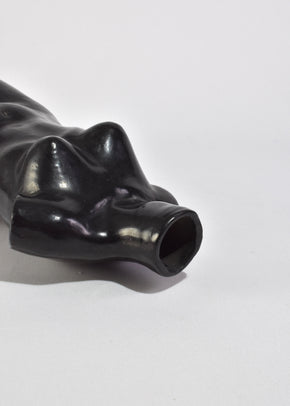 Black Torso Vase