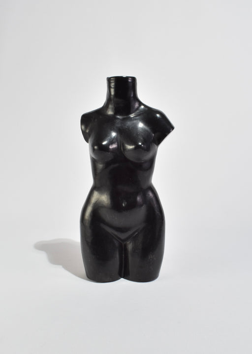 Black Torso Vase