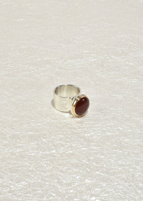 Carnelian Statement Ring