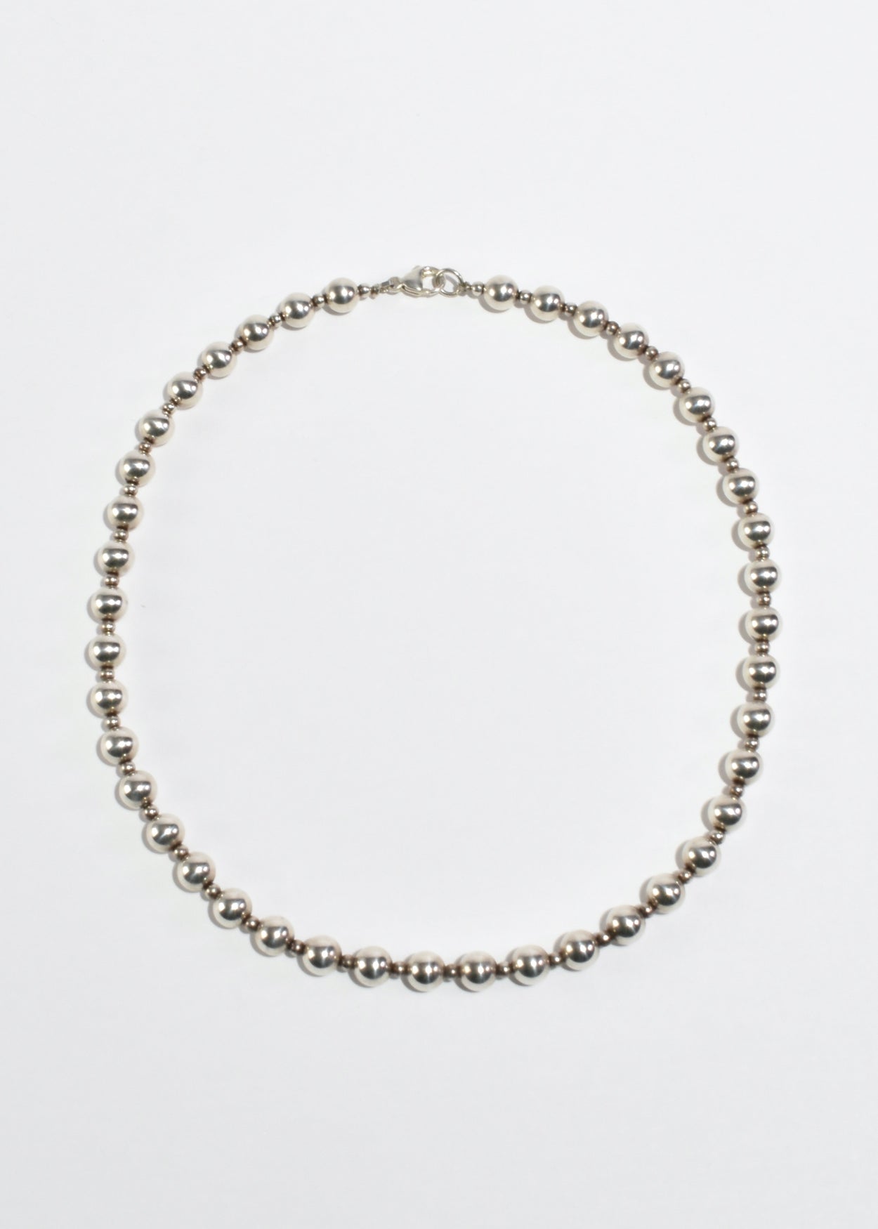 Silver Beaded Necklace