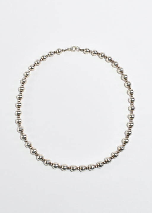 Silver Beaded Necklace