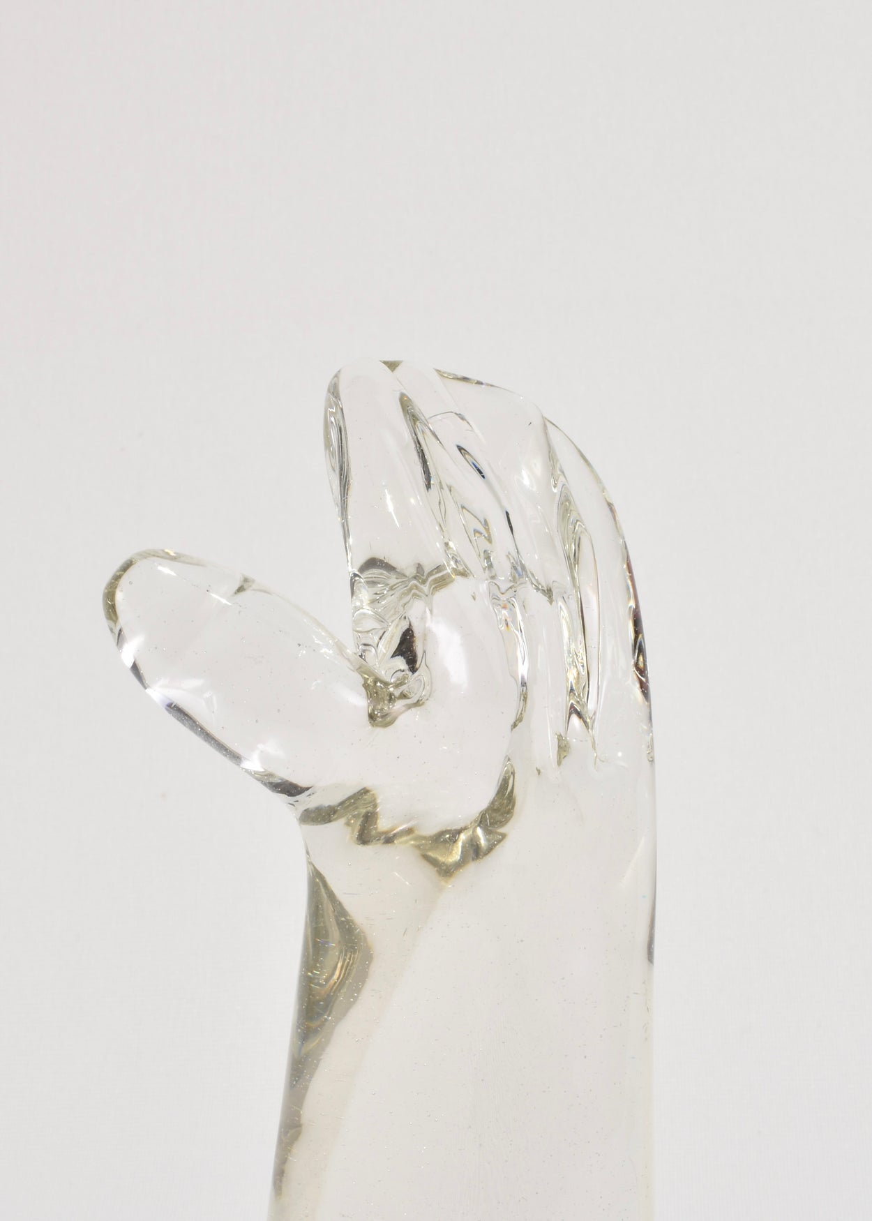 Glass Hand Sculpture