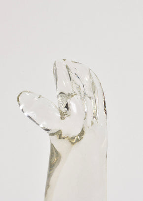 Glass Hand Sculpture