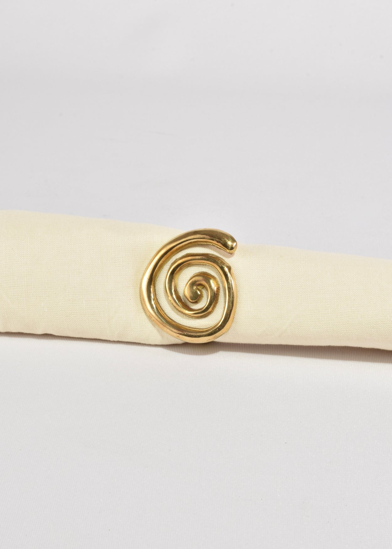 Brass Spiral Napkin Rings