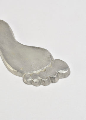 Pewter Foot Sculpture