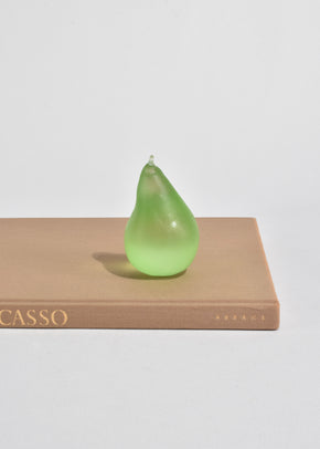 Glass Pear in Lime