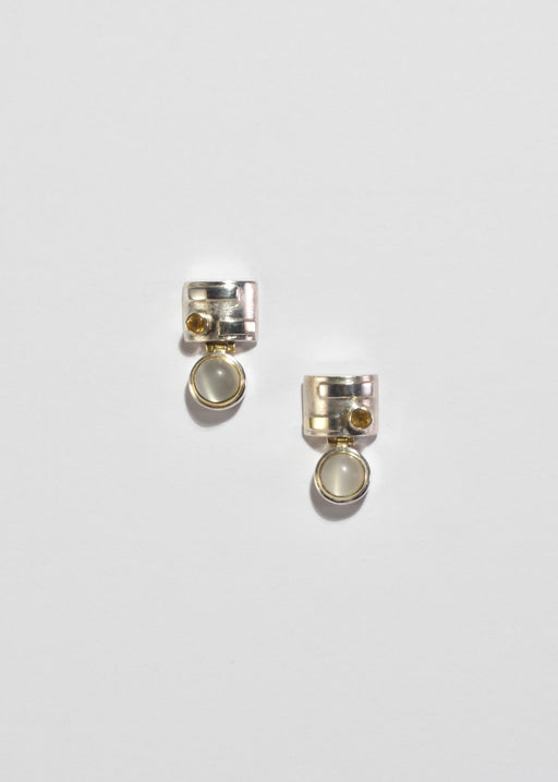 Moonstone Citrine Earrings