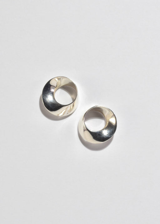 Curved Circle Earrings