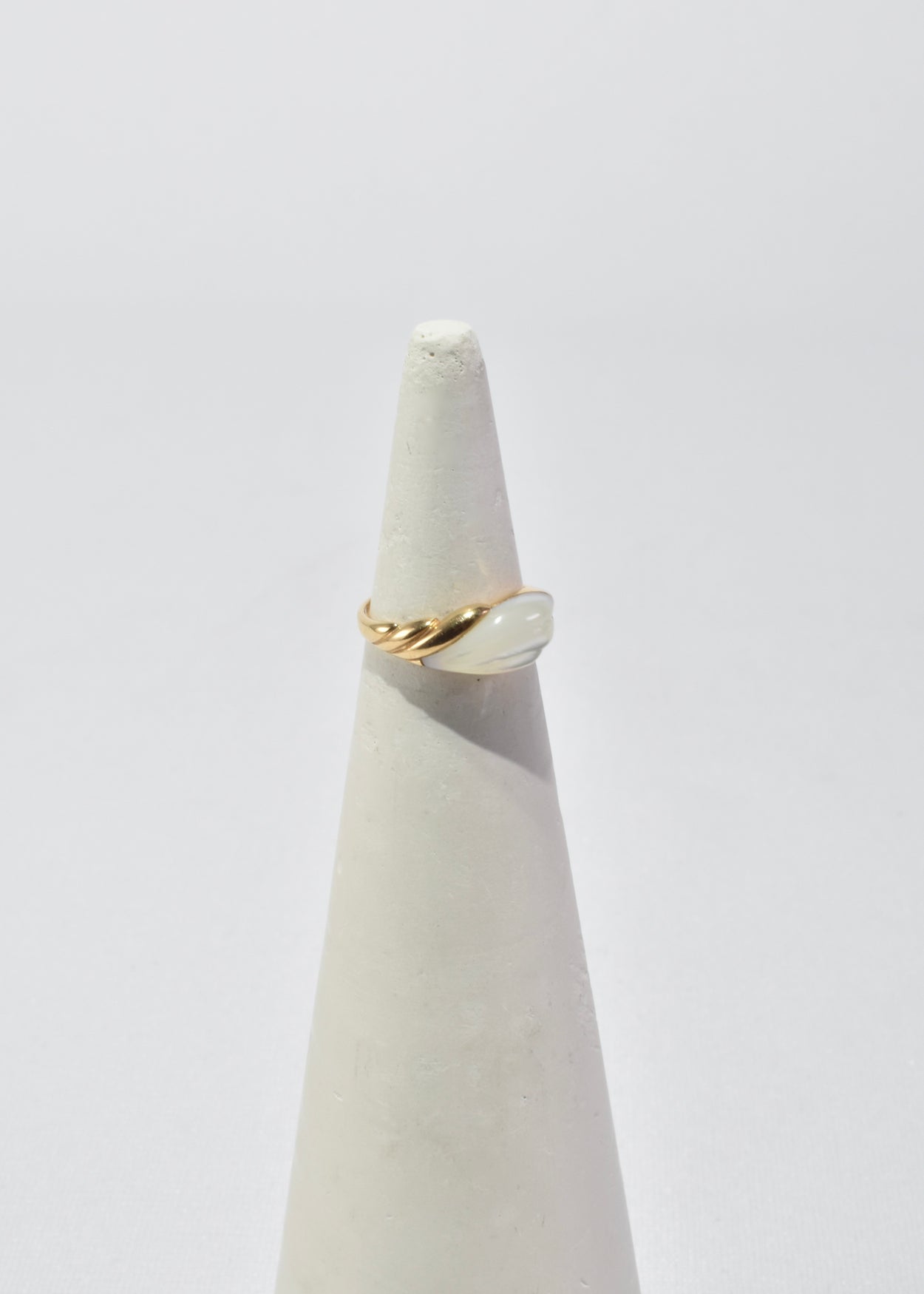 Gold Mother of Pearl Ring