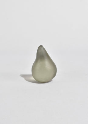 Glass Pear in Grey