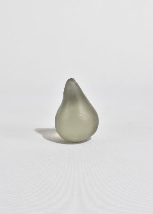 Glass Pear in Grey