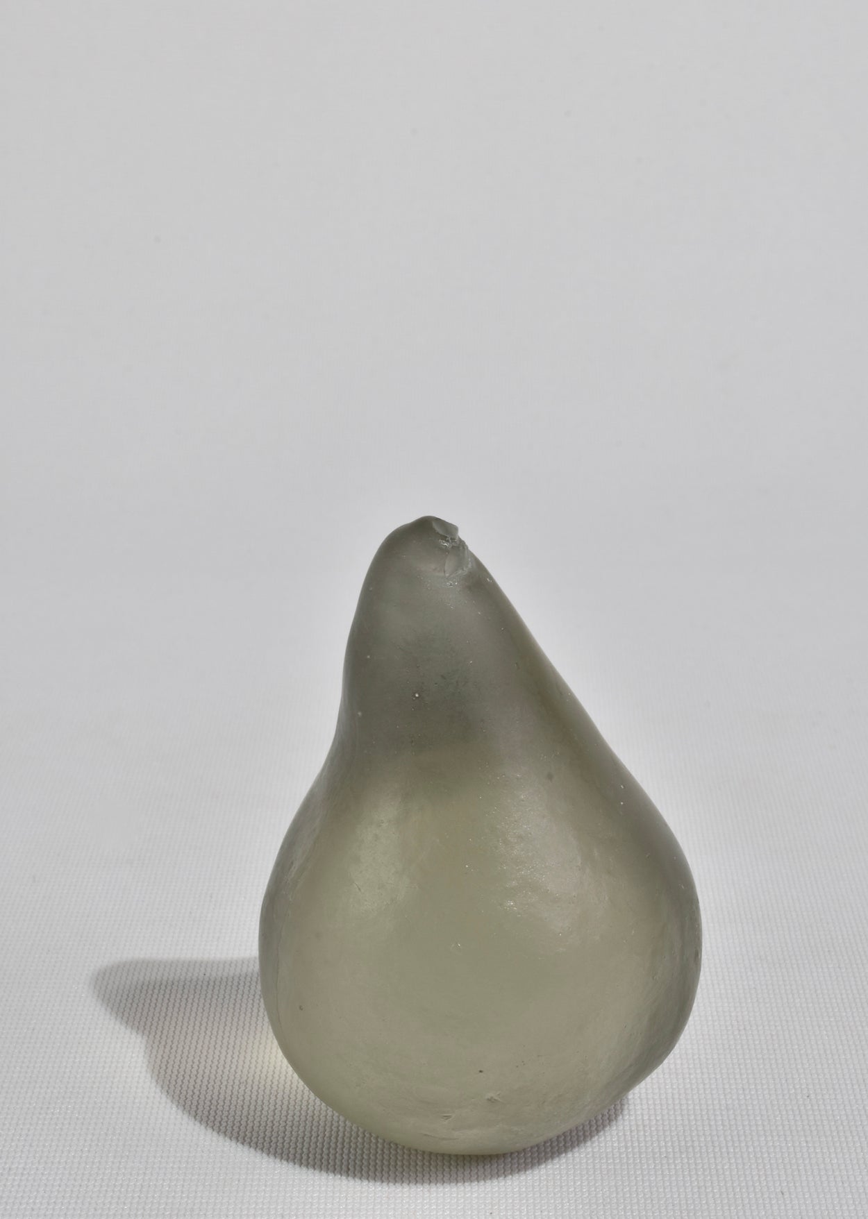 Glass Pear in Grey