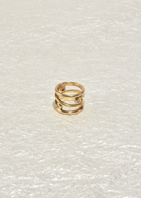 Gold Diamond Wrap Ring