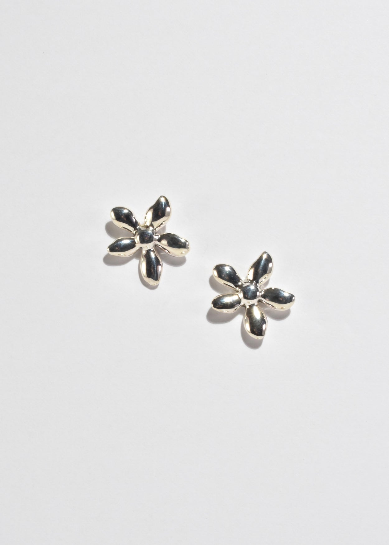 Silver Flower Earrings