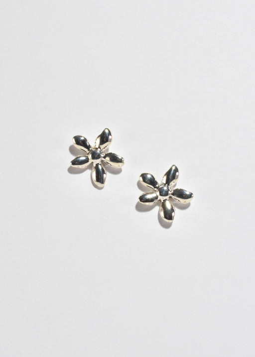 Silver Flower Earrings