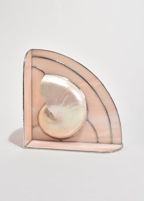 Nautilus Shell Glass Sculpture