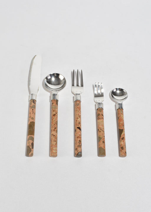 Cutlery Set in Leopardite