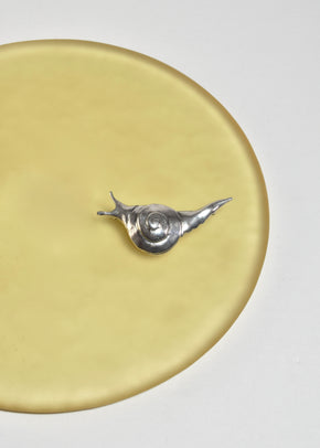 Sterling Snail Brooch