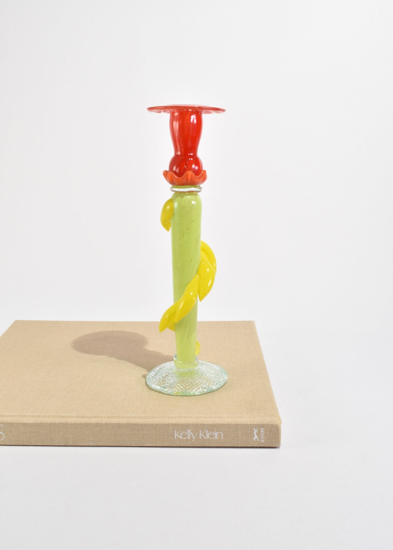 Colorful Blown Glass Candleholders