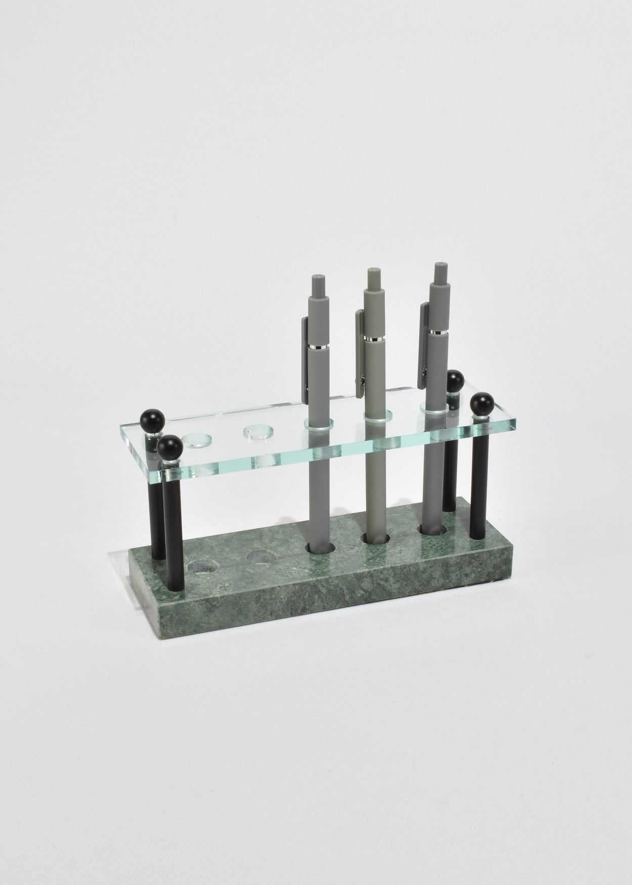 Marble and Glass Pen Holder