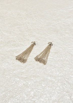 Silver Tassel Earrings