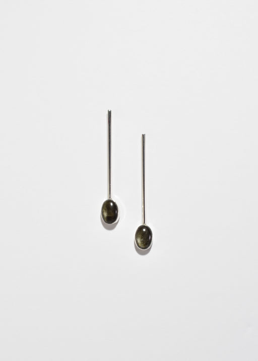 Obsidian Drop Earrings