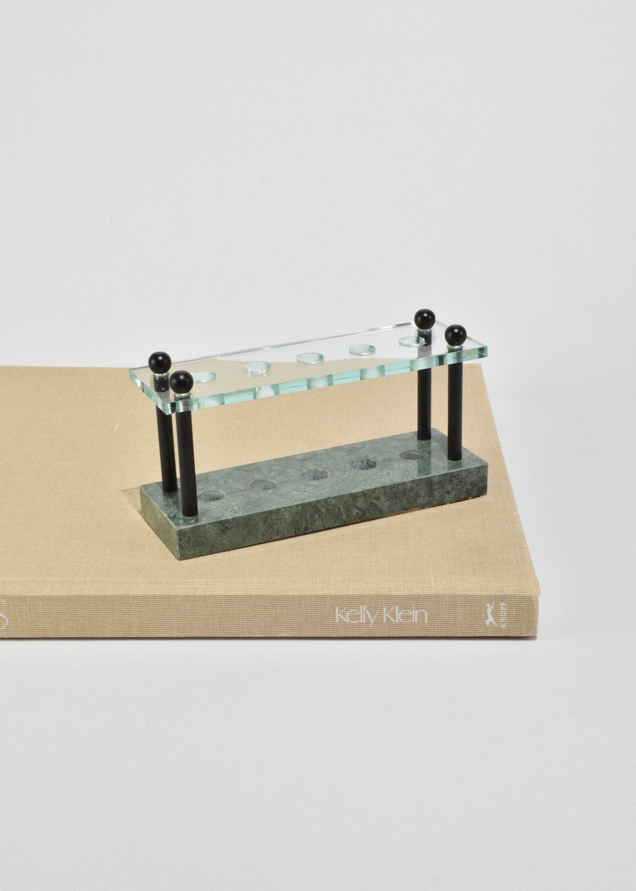 Marble and Glass Pen Holder