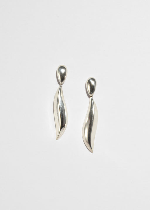 Sculptural Silver Earrings