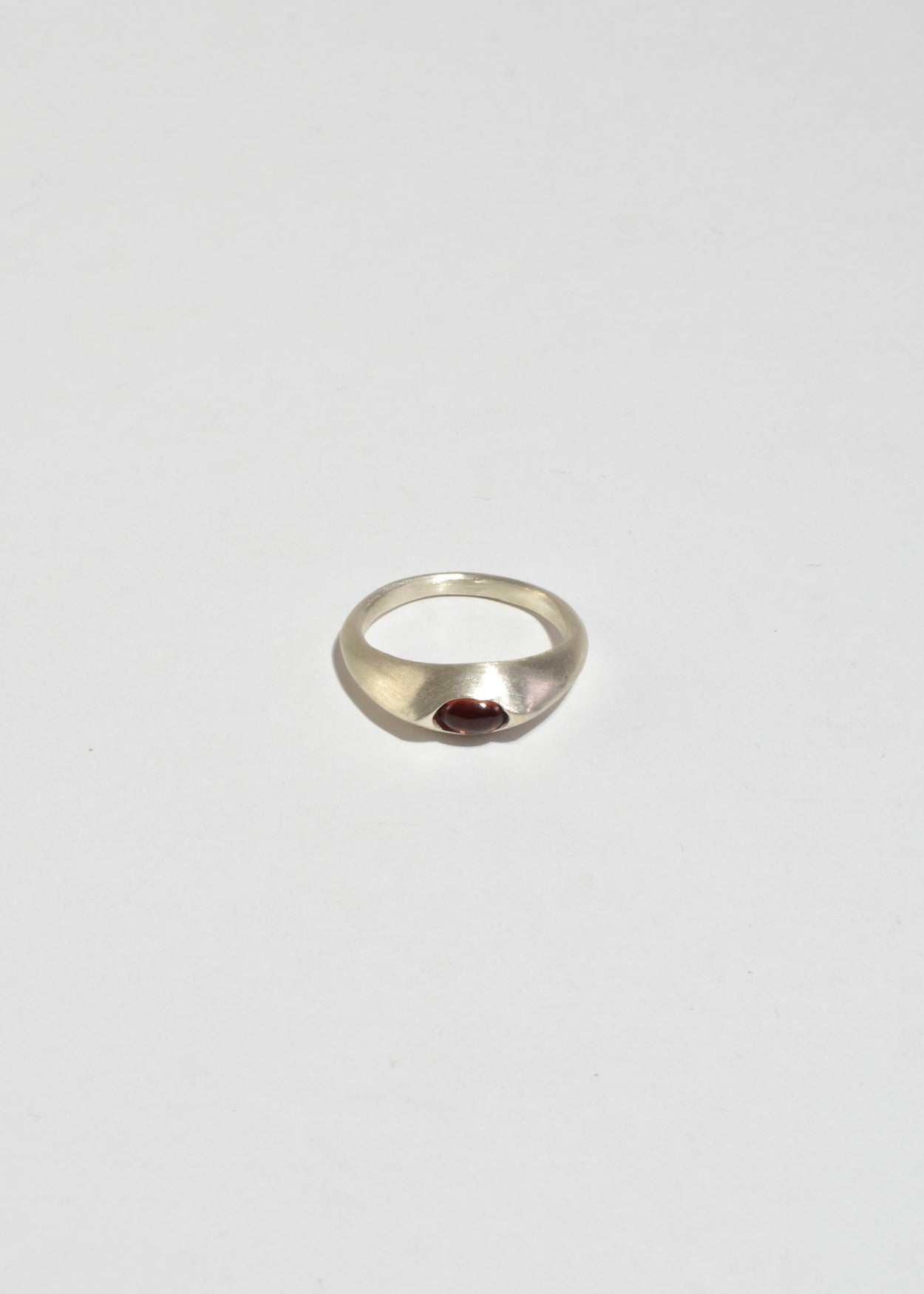 Garnet Ellipse Ring