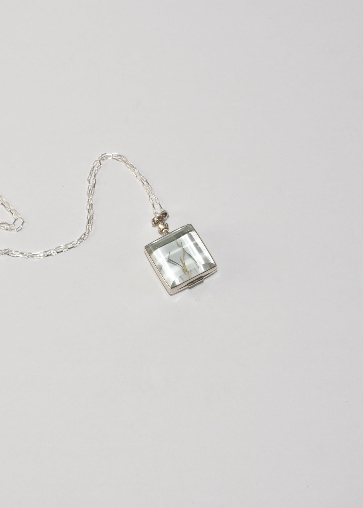 Glass Locket Necklace