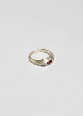 Garnet Ellipse Ring