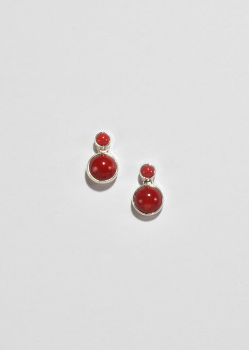 Red Coral Earrings