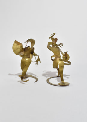 Brass Figure Sculptures