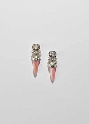 Moonstone Rhodochrosite Earrings