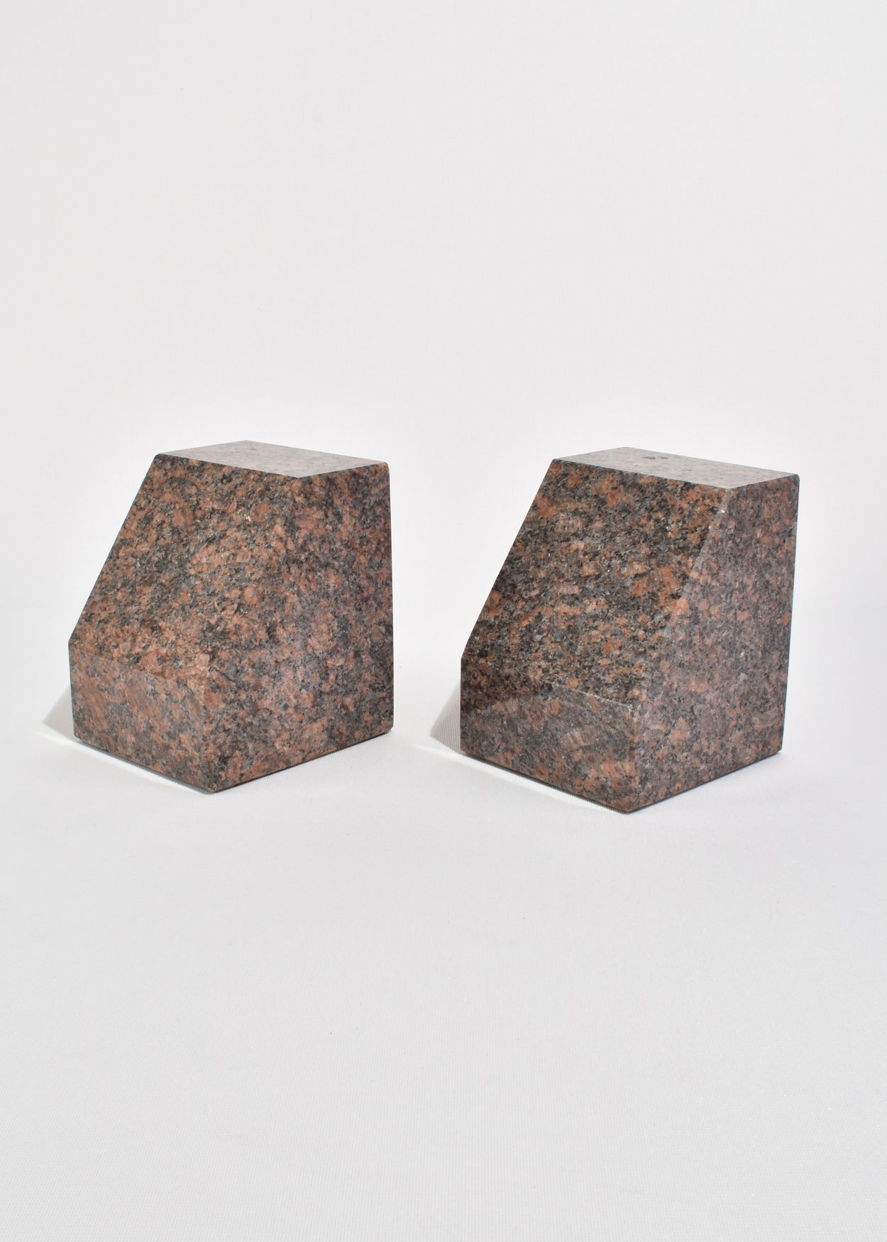 Sculptural Granite Bookends