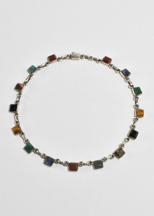 Multi Stone Collar Necklace