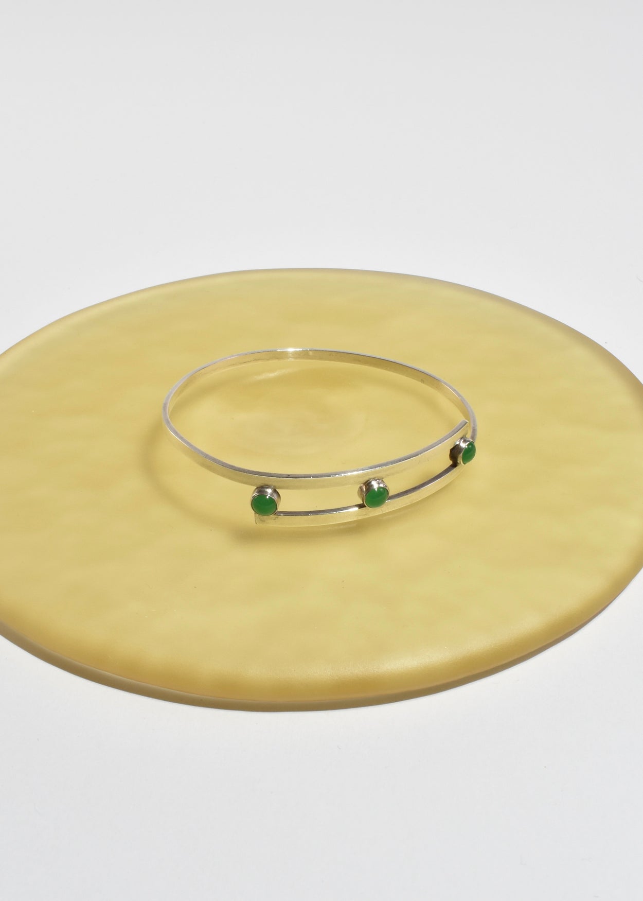 Modernist Chrysoprase Cuff