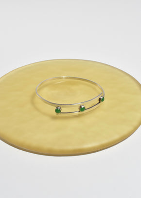 Modernist Chrysoprase Cuff