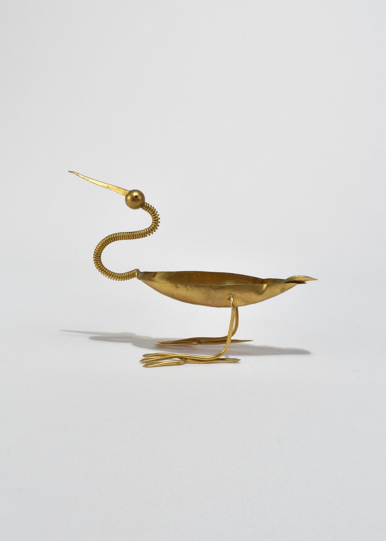 Brass Bird Ashtray