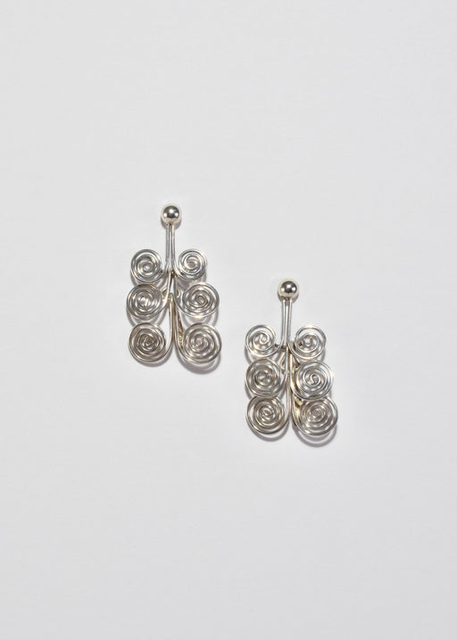 Sterling Spiral Earrings