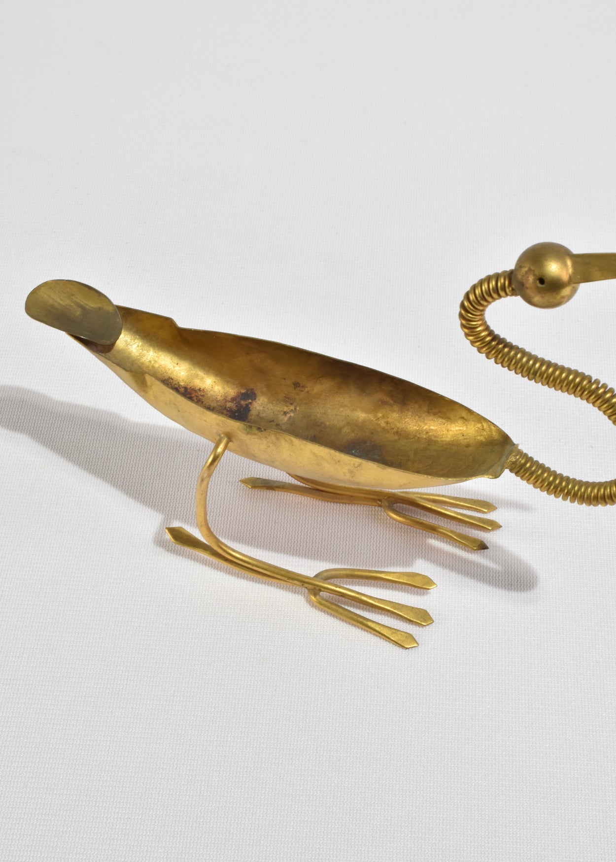 Brass Bird Ashtray