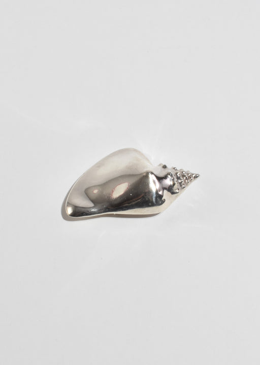 Sterling Shell Brooch