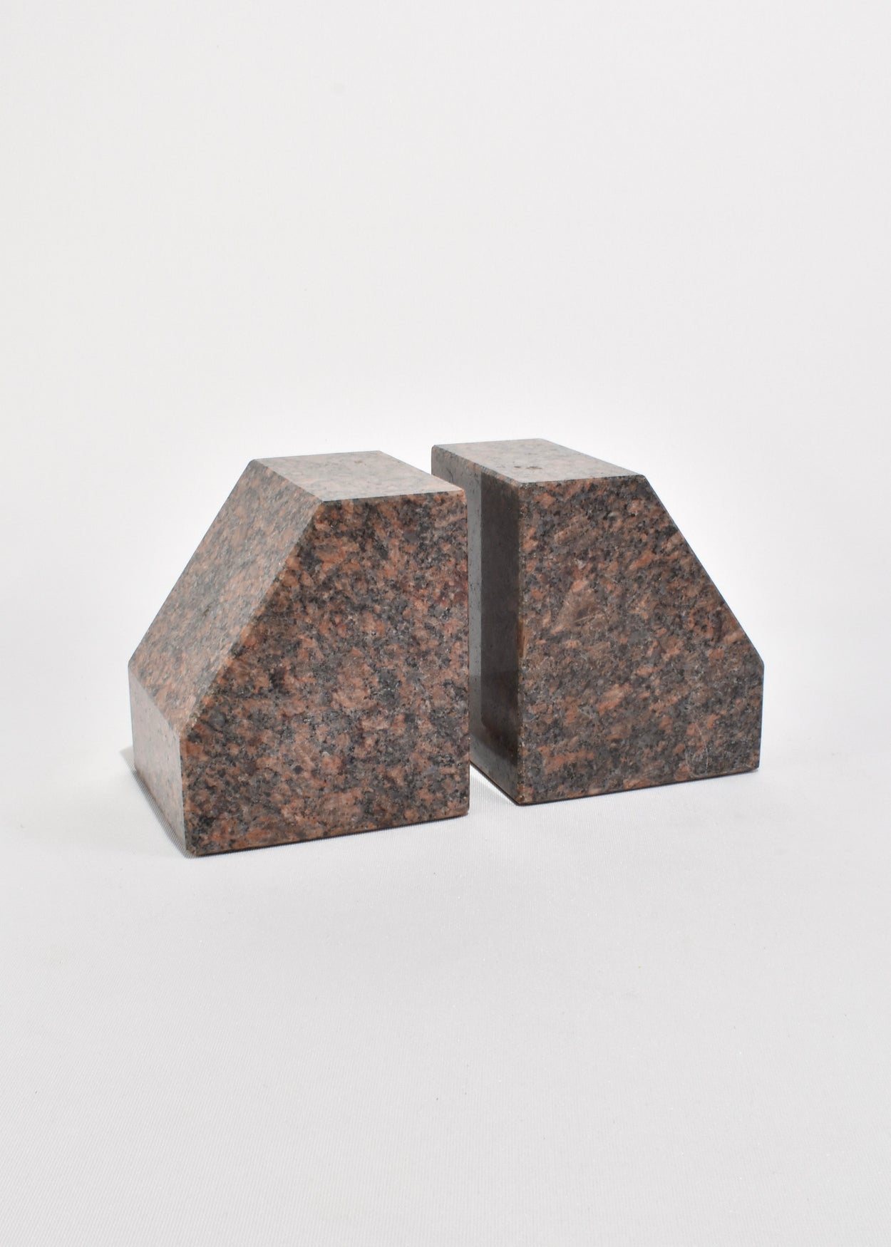 Sculptural Granite Bookends