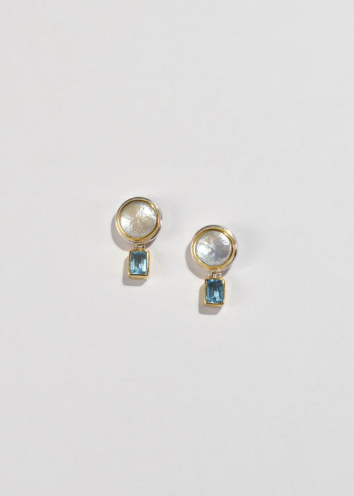 Pearl Topaz Earrings